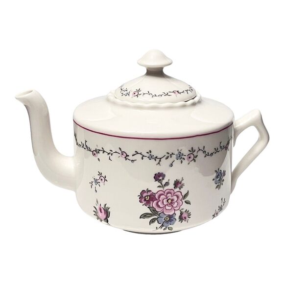 American Girl Pleasant Company TEAPOT & LID Samantha Porcelain Tea Pot 2PC Set - Picture 2 of 7